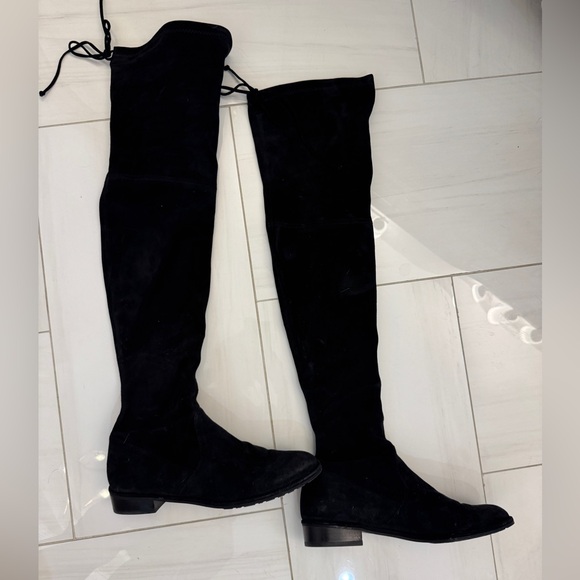 Stuart Weitzman Lowland Over the Knee Suede Boot - Picture 1 of 5